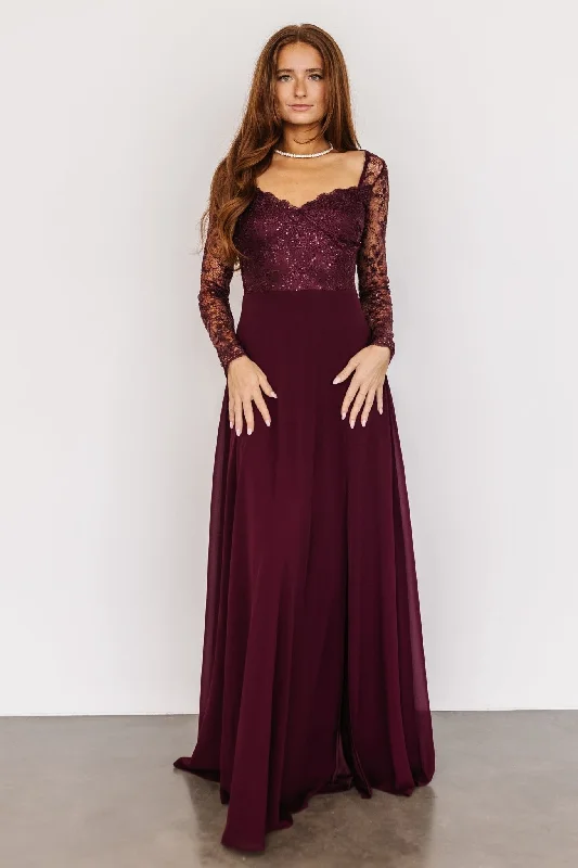 Adalaide Long Sleeve Maxi Dress | Mulberry