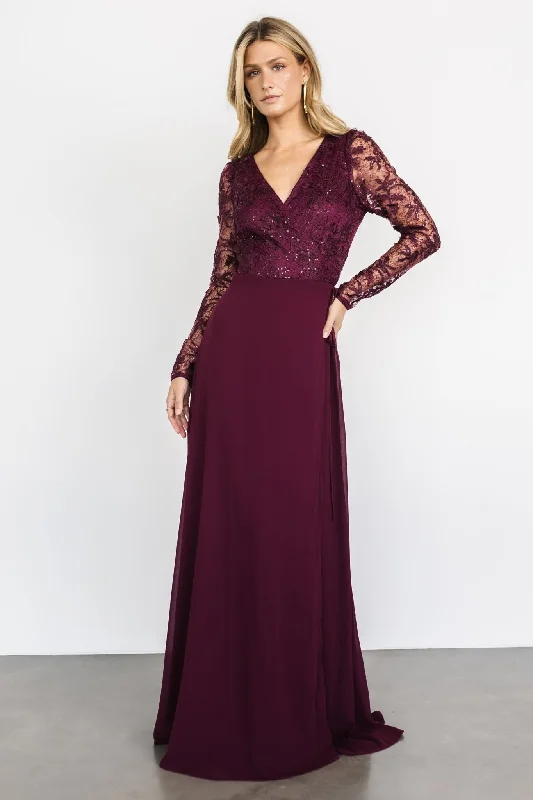 Anna Wrap Maxi Dress | Mulberry