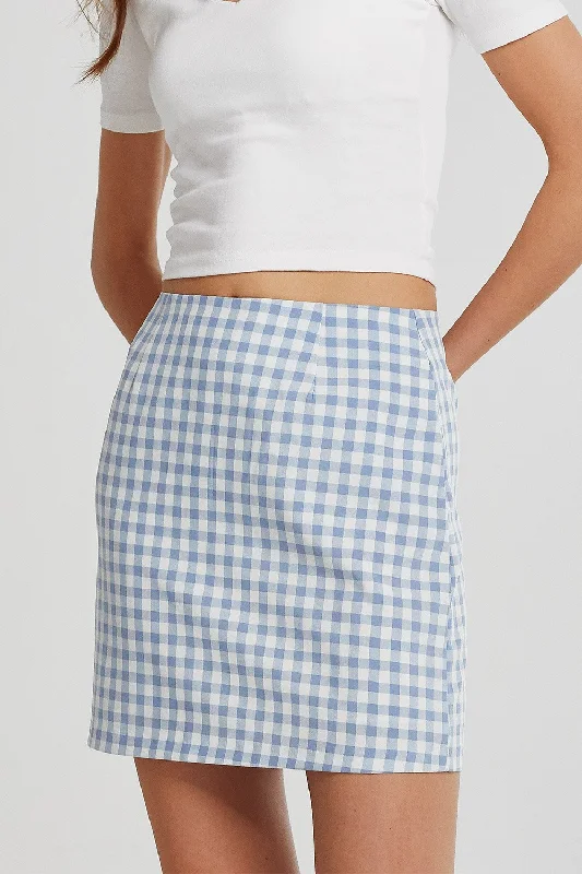 Aria Gingham Mini Skirt