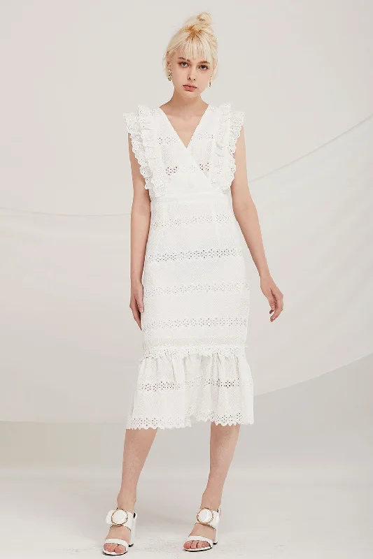 Dominic Eyelet Lace Mermaid Dress