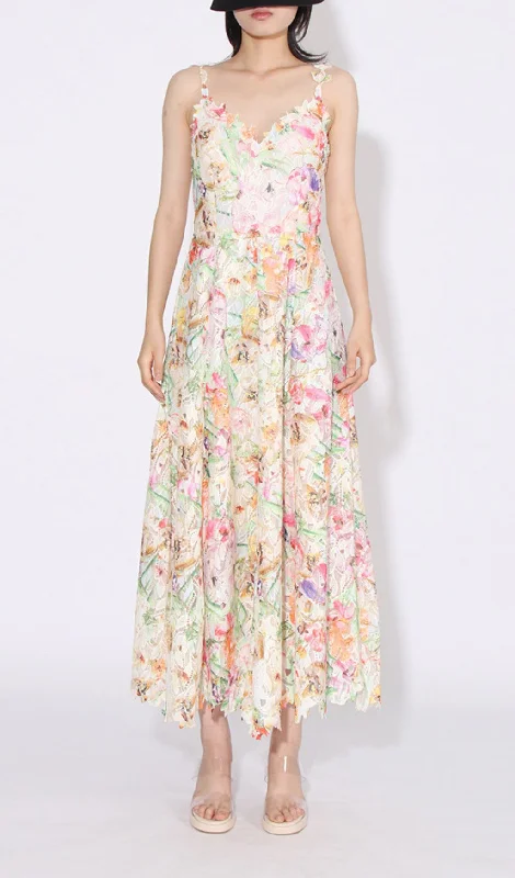 FLORAL PRINTED MAXI DRESS