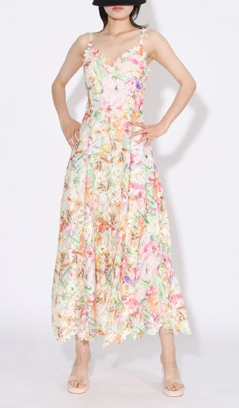 FLORAL PRINTED MAXI DRESS