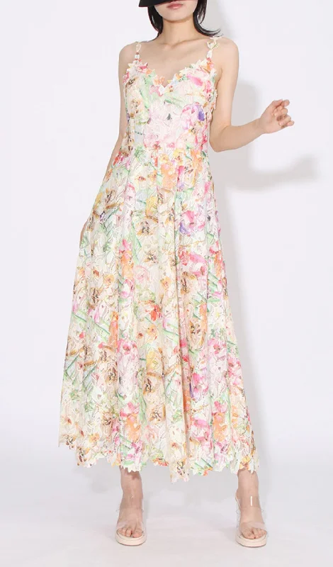 FLORAL PRINTED MAXI DRESS