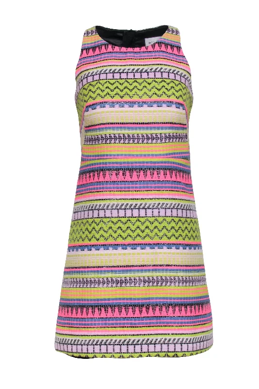 Milly - Neon Multicolor Printed Sleeveless Mini Dress Sz 0