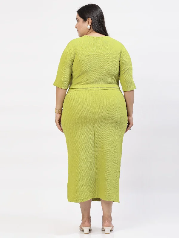 Plus Size Bodycon Midi Dress