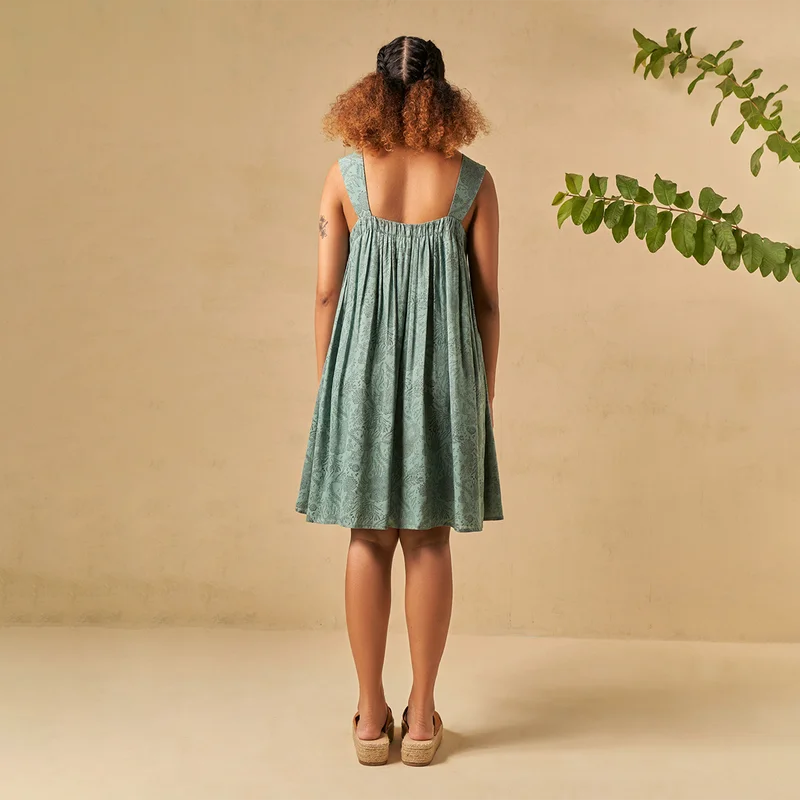 Lyocell Mini Dress | Azo-Free Dyed | Green