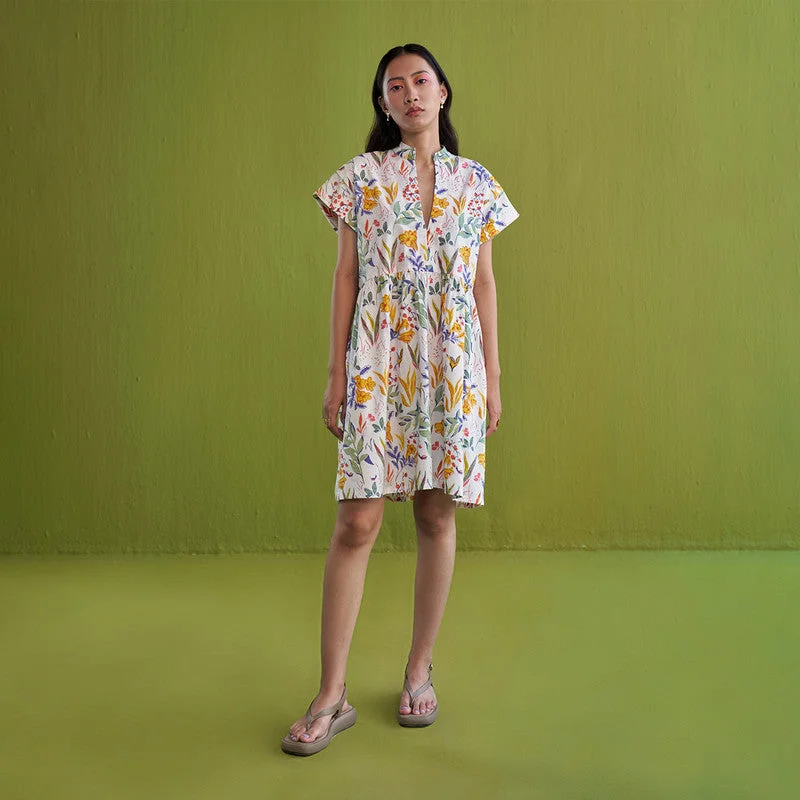 Mini Dress for Women | Cotton Poplin | Azo-Free Dyed | Multicolour