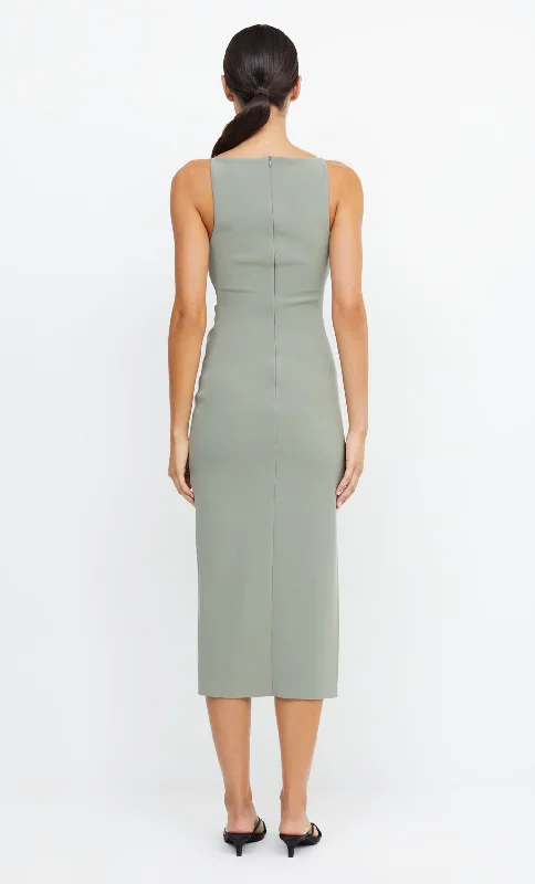 BE MINE TUCK DRESS - SAGE