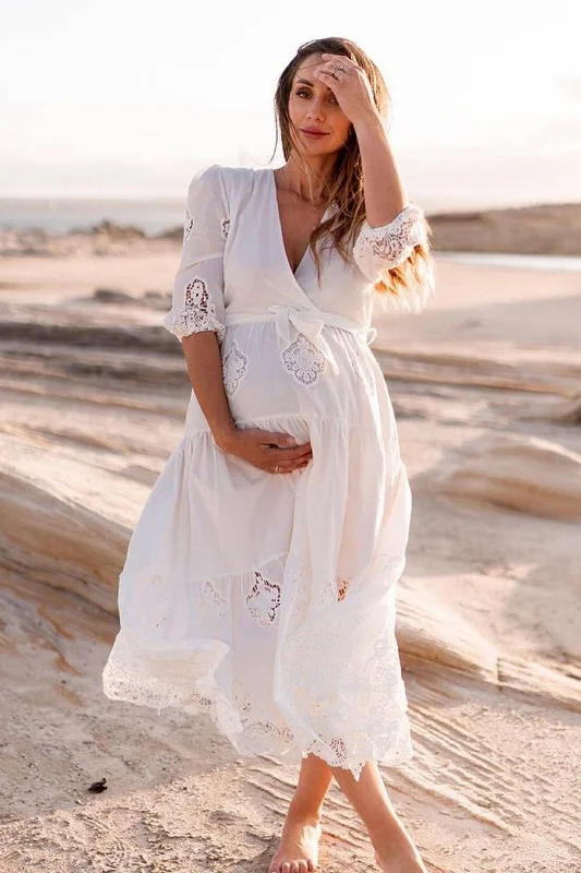 Co & Ry Marigold Maternity Photoshoot Dress Wedding Dress