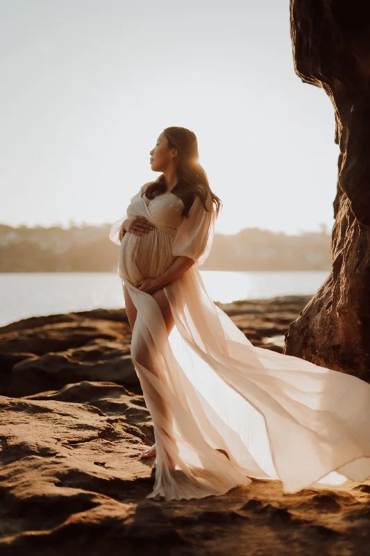 Co & Ry Illoura Gown - Maternity Photoshoot Dress - Wedding Dress