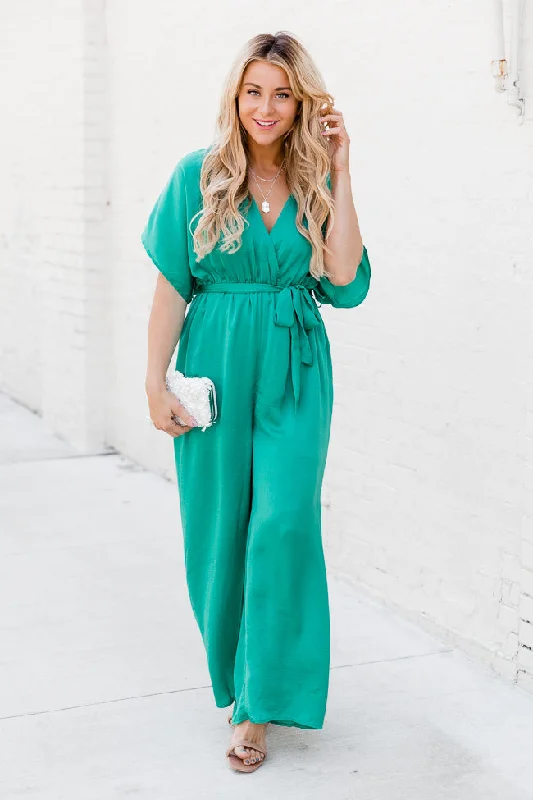 Path To Happiness Teal Jumpsuit FINAL SALE