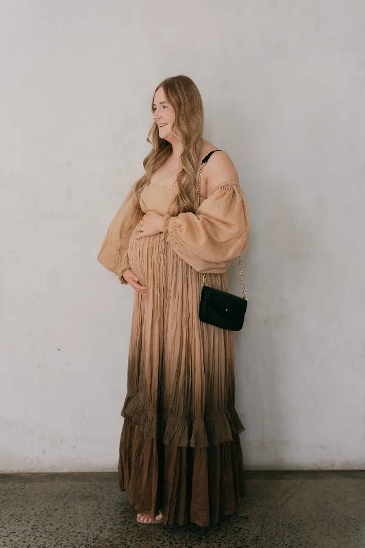 Rooh Collective Poppy Ombre Maxi Dress - Maternity Photoshoot Dress