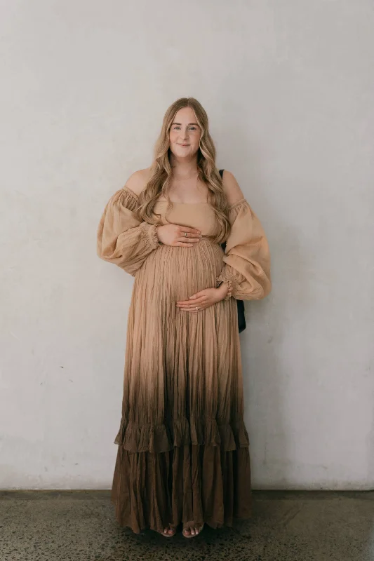 Rooh Collective Poppy Ombre Maxi Dress - Maternity Photoshoot Dress