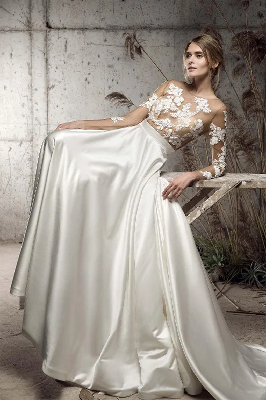 Satin Bride Gown LW215