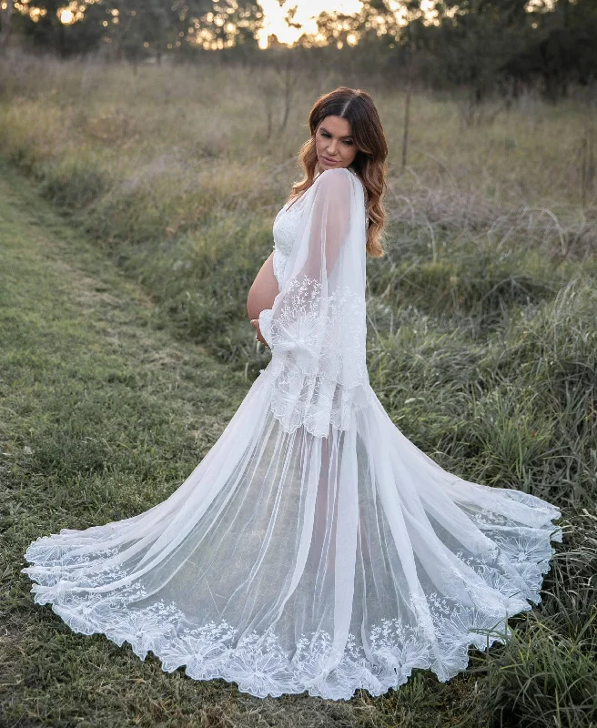 We Are Reclamation Bloom Where You Are Maternity Photoshoot Gown - Wedding Dress