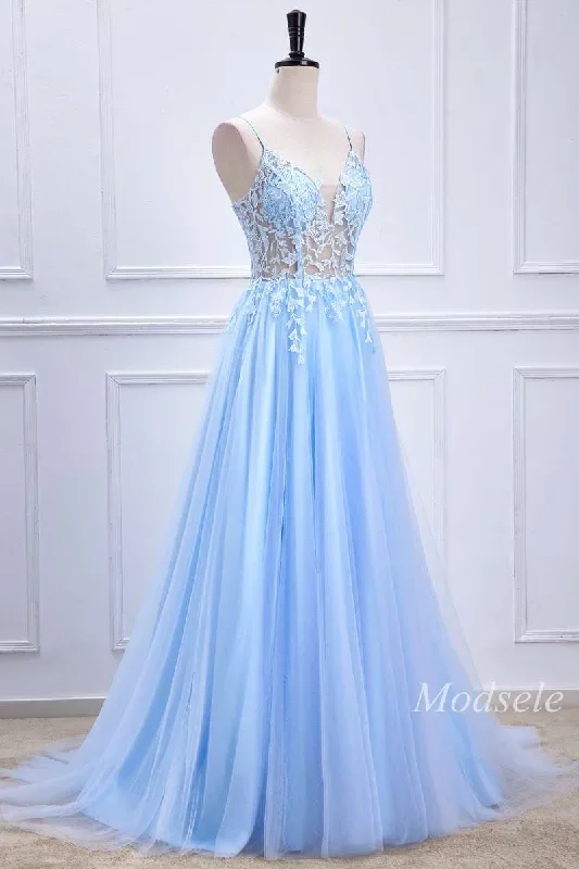 a-line-light-blue-appliques-sheer-bodice-long-prom-dress