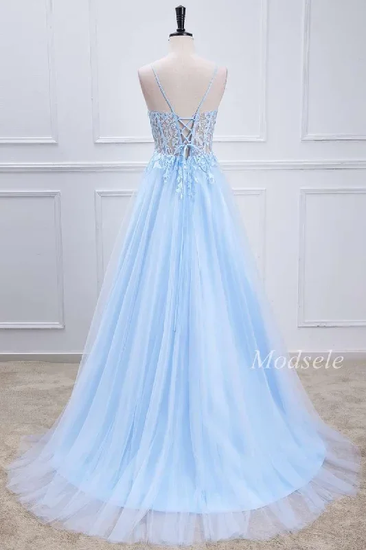 a-line-light-blue-appliques-sheer-bodice-long-prom-dress