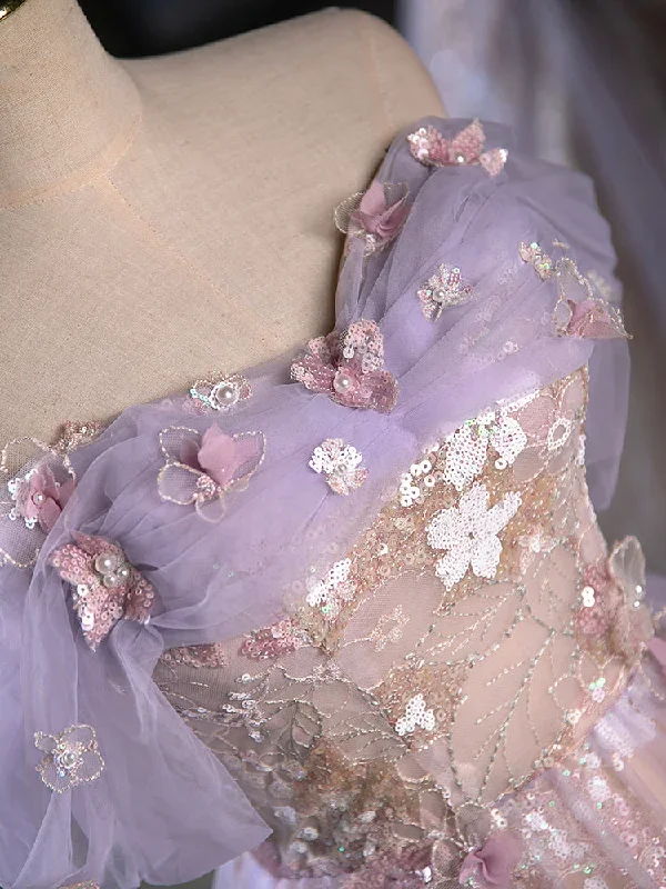 a-line-off-shoulder-tulle-lace-purple-short-prom-dress-cute-purple-homecoming-dress