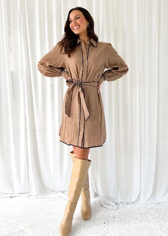 Adrienne Dress - Mocha