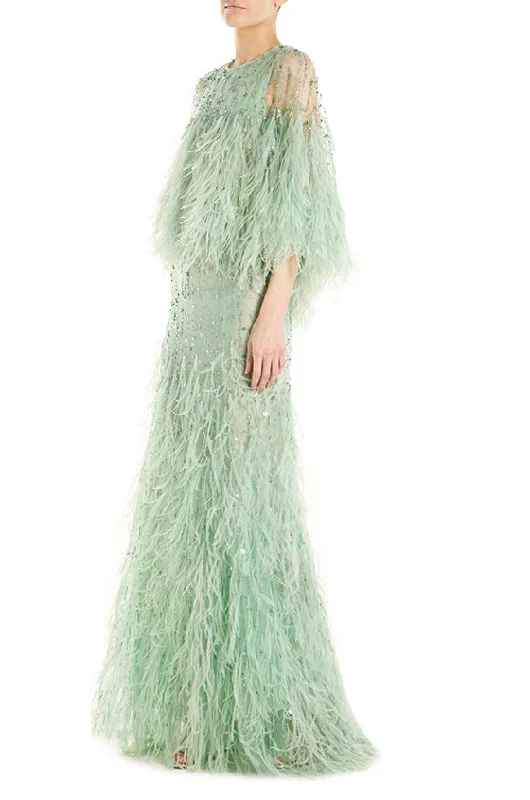 feather-capelet-evening-gown