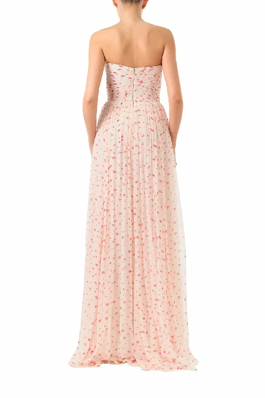 heart-print-chiffon-gown