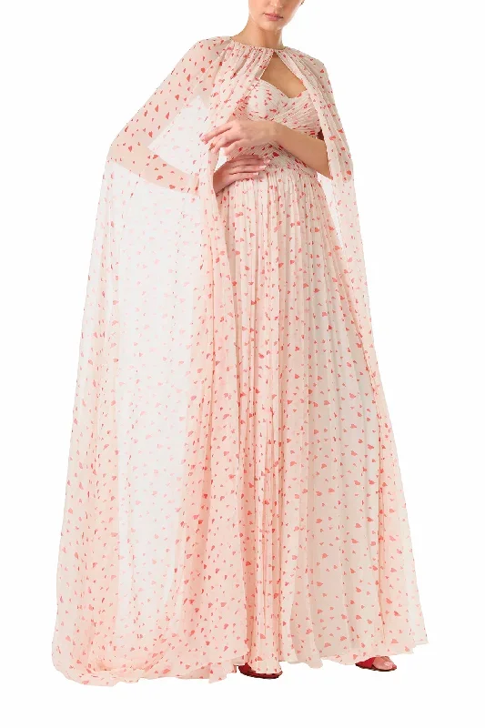 heart-print-chiffon-gown