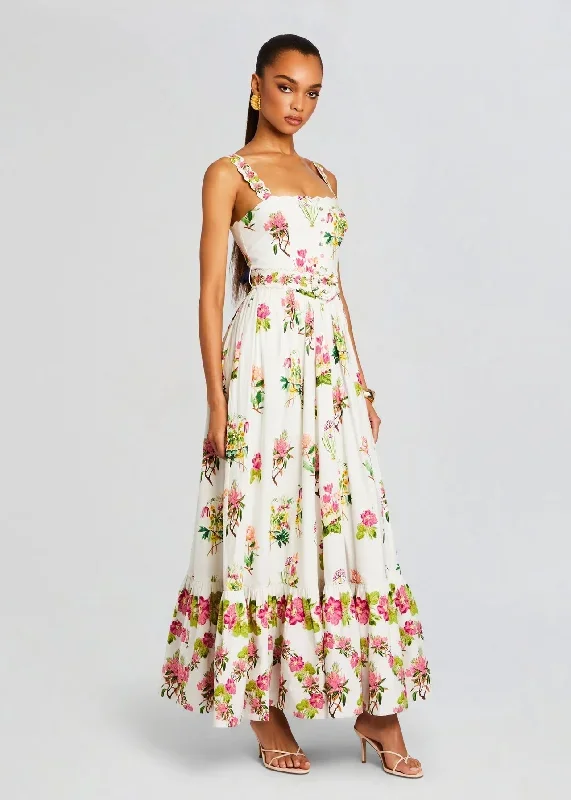 hemant-and-nandita-long-dress-with-buckle-belt-white-floral