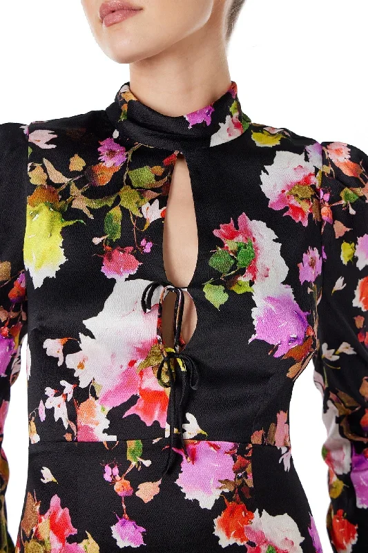 high-neck-floral-midi-dress