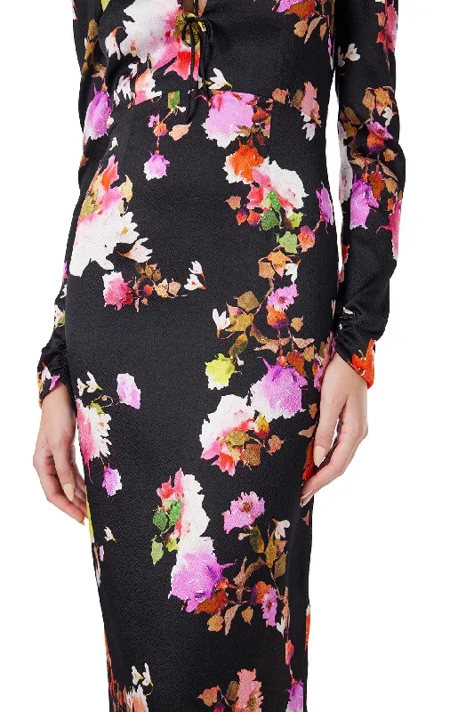 high-neck-floral-midi-dress