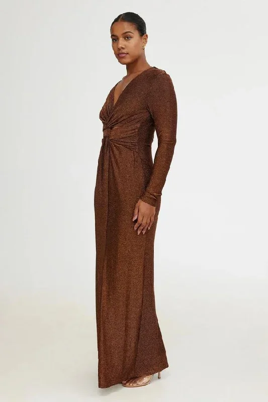 kyla-long-sleeve-dress-bronze