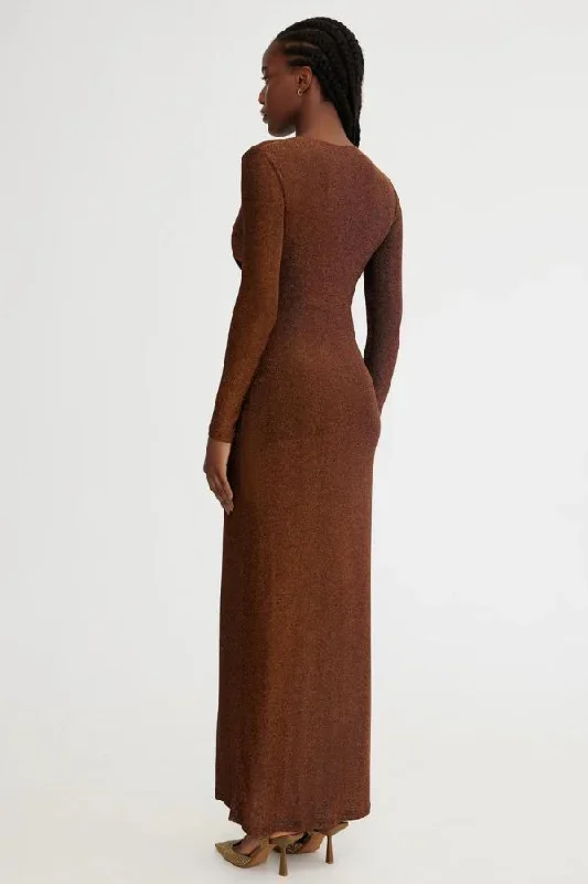 kyla-long-sleeve-dress-bronze