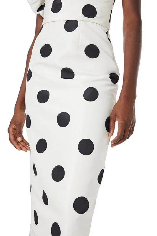 one-shoulder-polka-dot-cocktail-dress