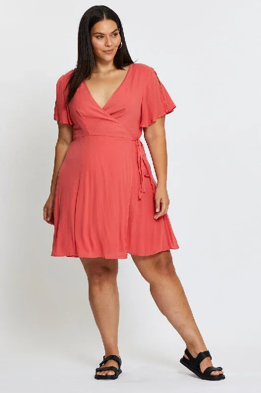 orange-skater-dress-v-neck-short-sleeve-waist-tie-cdd25287-81lb-3