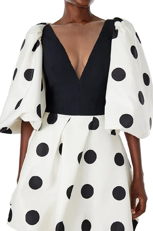 Polka Dot Cocoon Jacket