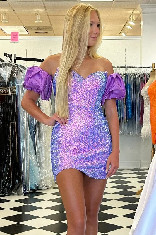 purple-sequin-strapless-short-dress-with-detachable-sleeves