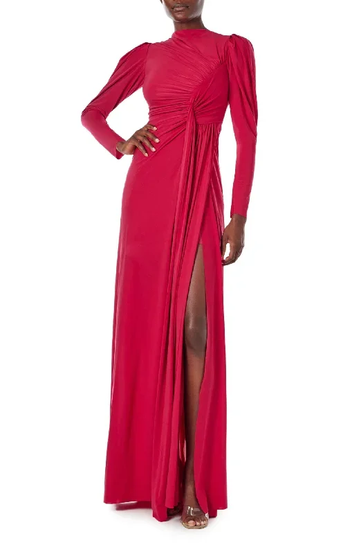 Long Sleeve Matte Jersey Gown