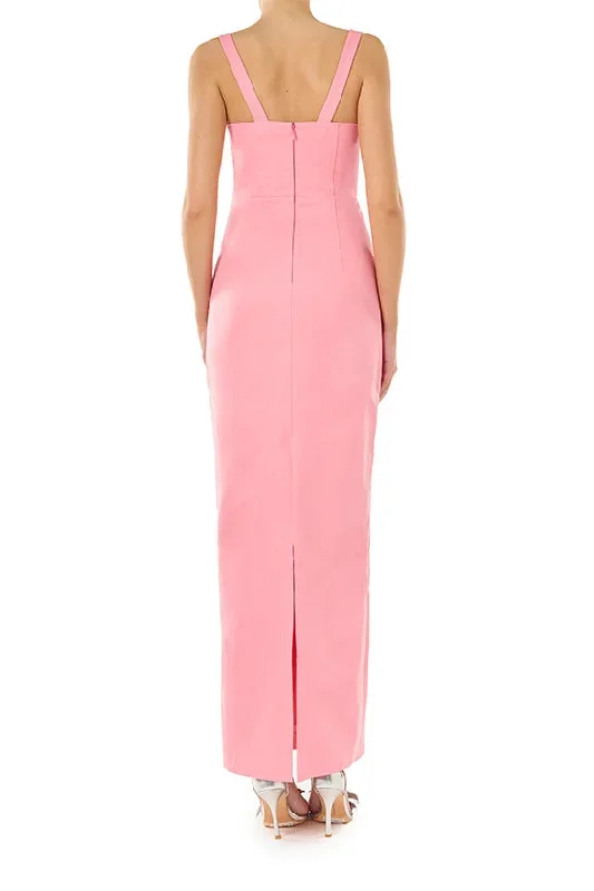 sleeveless-pink-faille-column-dress