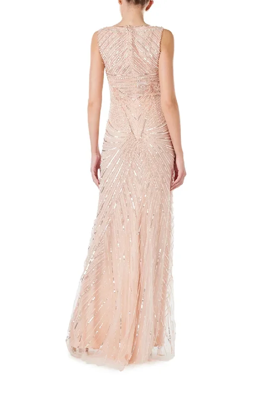 soft-melon-embroidered-tulle-deep-v-neck-gown