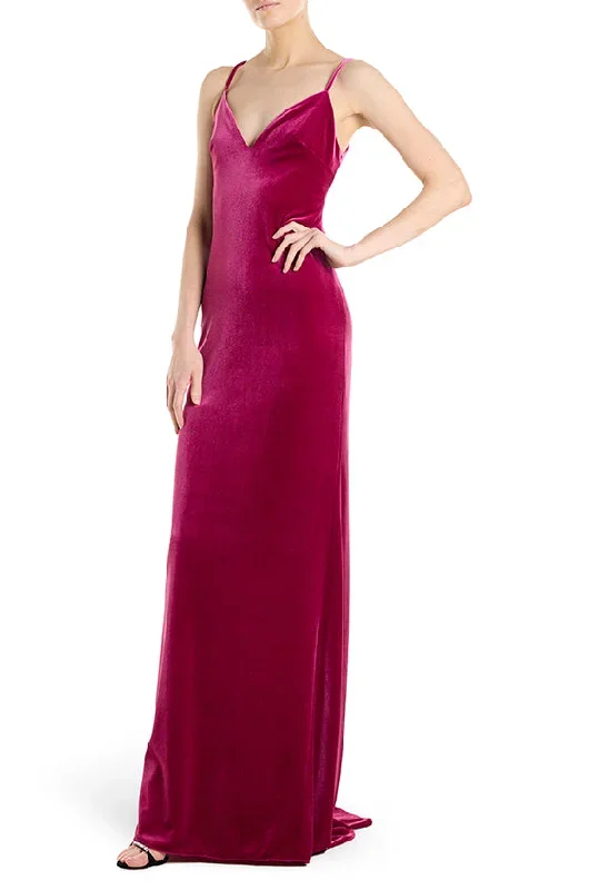 spaghetti-strap-velour-slip-gown