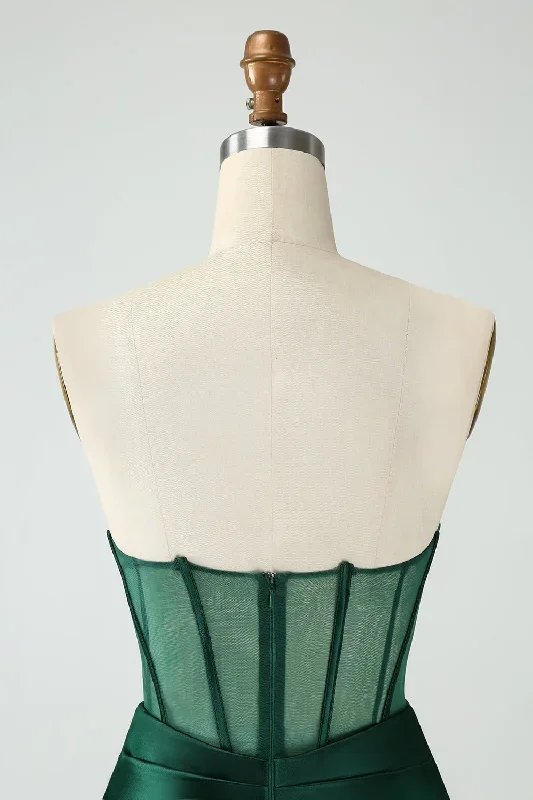 strapless-sheer-bodice-mini-cocktail-dress-in-emerald-green