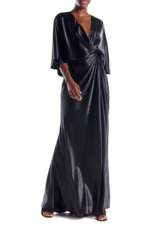 v-neck-draped-capelet-sleeve-gown-1